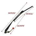 thumbnail image 6 of 2PCS UTV Windshield Wiper Kit Hand Operated Manual Windshield Wiper Blades for Polaris Ranger RZR Can Am Maverick X3 Commander Defender Pro Golf Cart, 6 of 8
