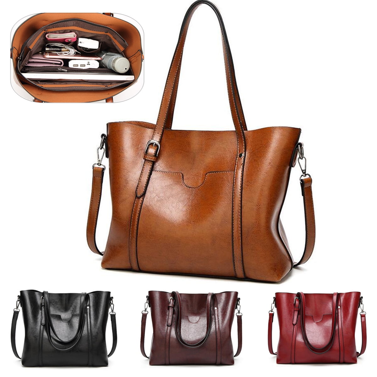 simple leather shoulder bag