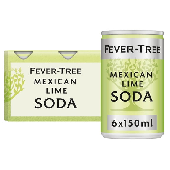 Fever-Tree Mexican Lime Soda 6x150ml, Imported from Britain