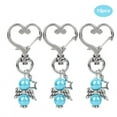 thumbnail image 2 of DEWIN 10pcs Keychain Key Ring Heart?Shaped Buckle Keyring Charm Pendant Gift Bag Decor Party Wedding Favours(??), 2 of 7