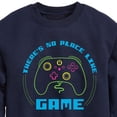 thumbnail image 3 of Instant Message - There's No Place Like A Game - Toddler & Youth Crewneck Fleece Sweatshirt, 3 of 6