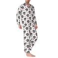 thumbnail image 2 of Hirioo DOG IS WEARING PIRATE COSTUME for Men's Pajama Sets 2 Piece Pjs Men's Long-Sleeved Pajama Set Button Down Sleepwear,S-XXL-X-Large, 2 of 7