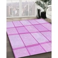 thumbnail image 3 of Ahgly Company Machine Washable Indoor Square Transitional Heliotrope Purple Area Rugs, 3' Square, 3 of 7
