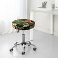 thumbnail image 7 of Fotbe Watercolor Tropical Flowers Stool Covers Round,Waterproof Round Bar Stool Covers Bar Chair Covers Washable Stool Cushion Slipcover for 12-14 Inch Chair-13 inch, 7 of 7