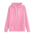 thumbnail image 5 of Fgvctg Womens 2 Piece Outfits Winter Lounge Hoodie Cozy Fleece Sweatsuits Comfy Jogger Sweatpants Oversized Sweatshirts Tracksuit with Pockets Pink 2XL, 5 of 6