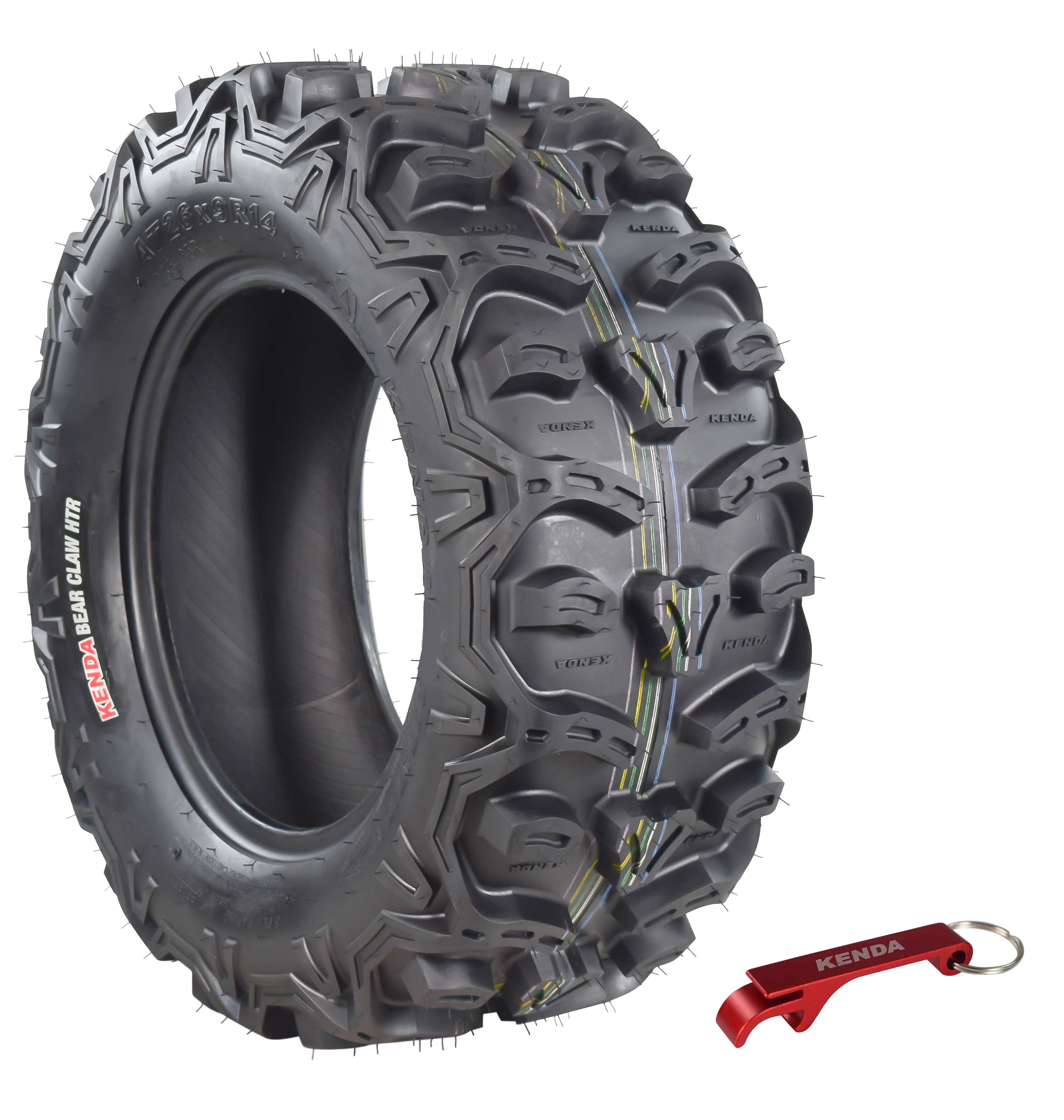 Kenda 085871469D1 26x9R14 Bear Claw HTR Front Radial Tire 26x914 w