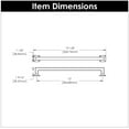 thumbnail image 5 of Hickory Hardware P3027-MB 12 in. Center to Center Studio Collection Pull, Matte Black Finish, 5 of 7