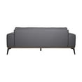 thumbnail image 5 of Hawthorne Collections 19.7" Modern Top Grain Leather Sofa in Gray, 5 of 7