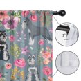 thumbnail image 4 of Blackout Kids Curtains,Schnauzer and Flower Childrens Insulated Curtains Set Of 2,Bedroom Essentials,Toddler Room Decor 42x54in(106x137cm), 4 of 4