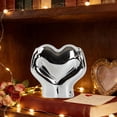 thumbnail image 6 of Aureate Ceramic Heart Gesture Figurines Valentine Romantic Love Hand Sign Desktop Living Room TV Cabinet Decoration Couple Gift Metallic Ceramic Ornament Set Home Decor Statue, 6 of 6