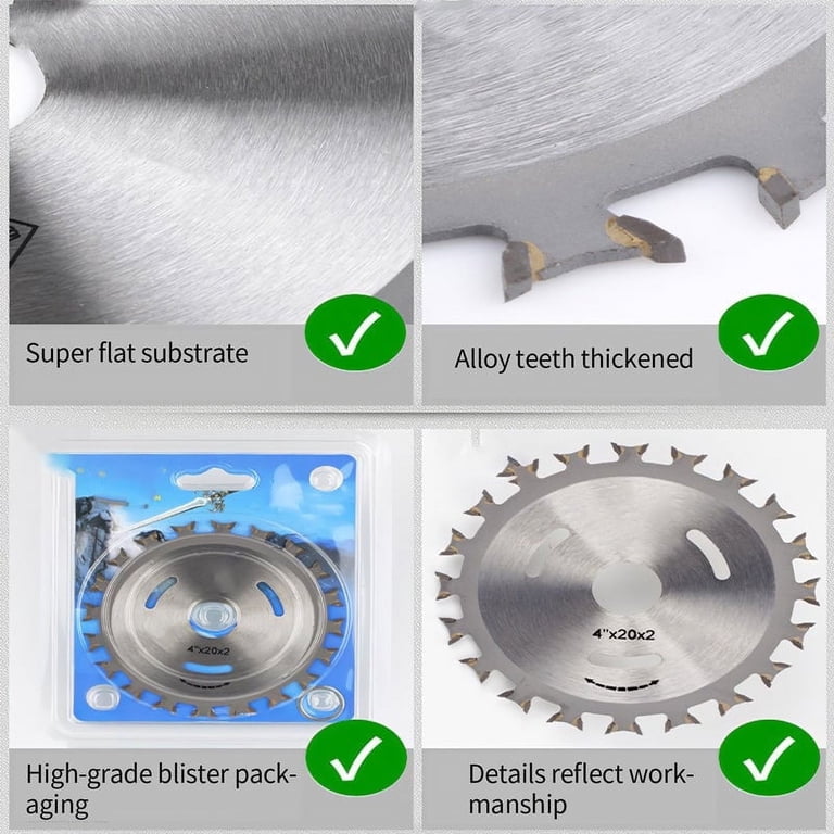 5-Pack Unbreakable 4-Inch Cutting Discs For Angle Grinders – Cuts PVC, Wood, Stone, Metal & Tiles