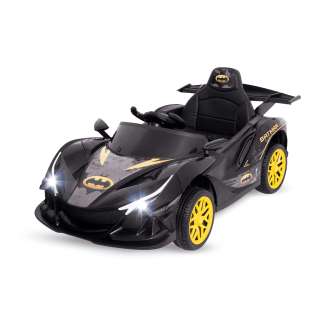 Carro Eléctrico Para Niños Aeiou B002 Montable Asiento Tacto Negro Amarillo