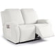 thumbnail image 1 of Nvzi Funda de sofá elástica de jacquard, funda de sillón reclinable para sala de estar, fácil de instalar, lavable, protector de sofá de 2 plazas (blanco), 1 of 4