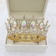 thumbnail image 2 of Nvzi Tiara de boda para novia, diadema de princesa, corona de novia, joyería para el cabello con diamantes de imitación de cristal,graduación, boda, fiesta de disfraces (C), 2 of 4