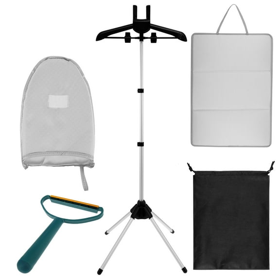 AEVXKHI Adjustable Height Handheld Garment Steamer Stand, 360° Rotatable Steam Iron Stand, Steamer Hanger Stand, Foldable Clothes Steamer Rack, Standing Streamer Bracket for Steaming Clothes
