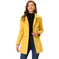 thumbnail image 1 of INSPIRE CHIC Manteau Mi-Long à Double Boutonnage pour Femme à Col Rabattu, 1 of 7