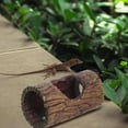 thumbnail image 4 of TEHAUX Lizard Suction Cup Hideout Resin Tree Log for Reptile and Turtle Tank Accessories, 4 of 6