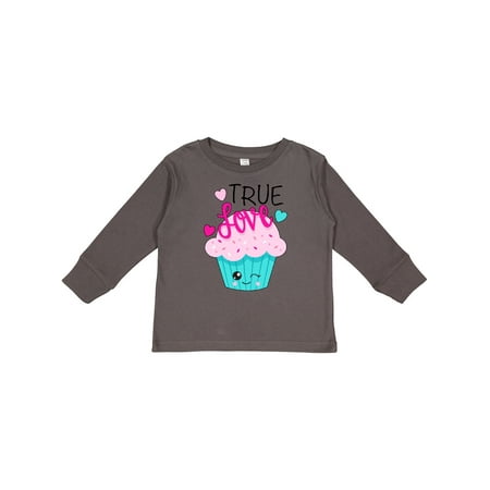 

Inktastic True Love Cupcake Boys or Girls Long Sleeve Toddler T-Shirt