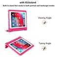 thumbnail image 5 of Allytechgroup Kids Case for iPad Pro 12.9 inch 2022/2021/2020/2018 (6th/5th/4th/3rd Generation) 12.9 Inch Tablet EVA Case with Rotating Kickstand Swivel Handle Shockproof Rugged Stand Cover, Rose, 5 of 7