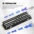 thumbnail image 1 of Enfriador de aluminio Disco duro de estado sólido M.2 Disipador de calor SSD para NVME 2280 (gris) Ehuebsd  Para estrenar, 1 of 7