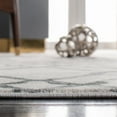 thumbnail image 3 of SAFAVIEH Isabella Trena Geometric Trellis Runner Rug, Ivory/Grey, 2'2" x 7', 3 of 8