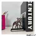 thumbnail image 3 of Craftnamesign Custom Staffordshire Bull Terrier Metal Bookends for Shelves, Metal Book Shelf Holder, 3 of 3