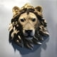 thumbnail image 3 of Escultura de cabeza de animal montada en la pared - estatua de busto de lobo/leopardo/oso, decoración de arte de resina para salón, dormitorio, oficina, bar, 3 of 6
