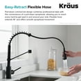 thumbnail image 6 of KRAUS 32-inch 16 Gauge Standart PRO Kitchen Sink Combo Set with Matte Black Bolden 18-inch Kitchen Faucet and Soap Dispenser, 6 of 14