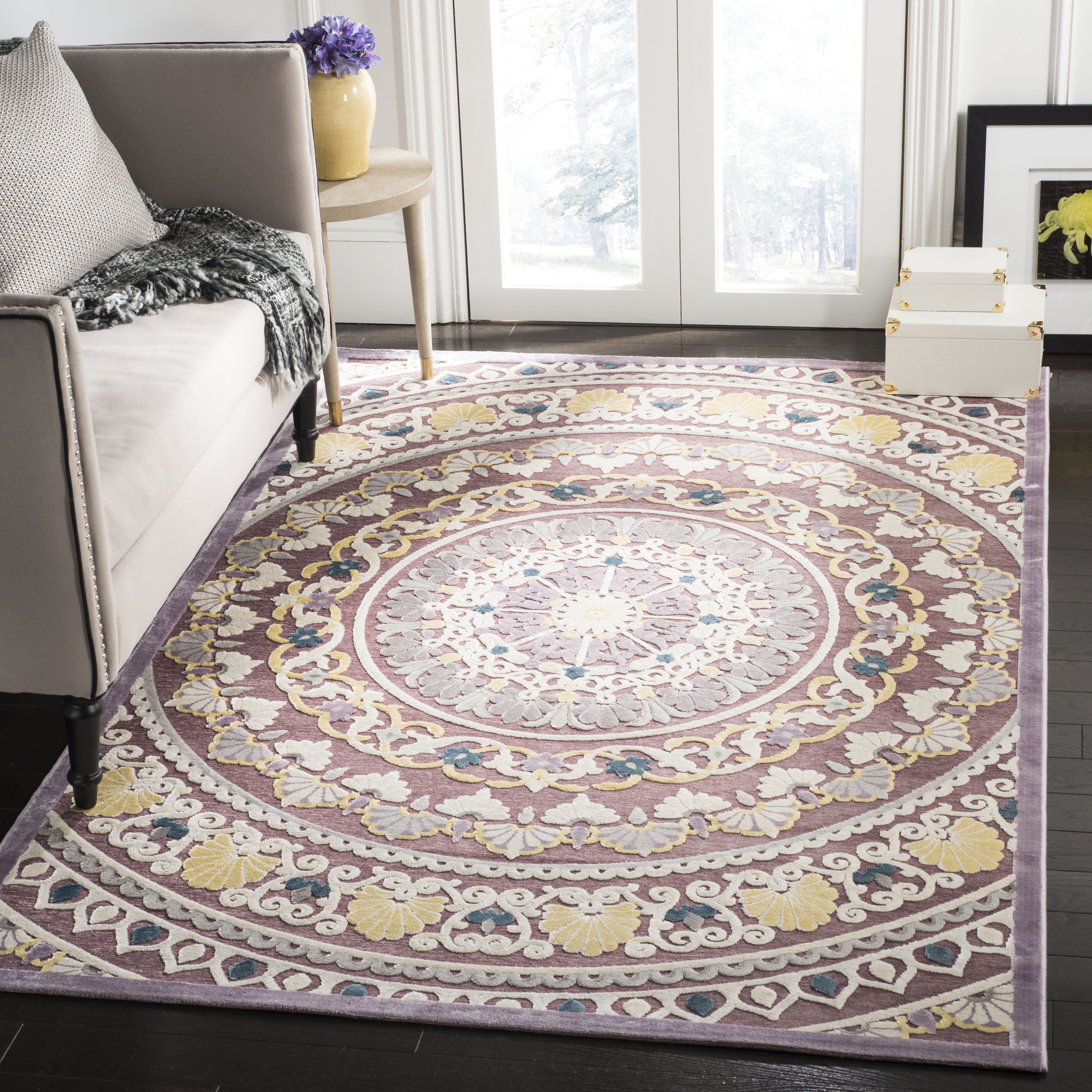 Safavieh Paradise Caden Floral Medallion Area Rug or Runner Walmart