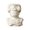 D, variant on Eolstice Set of 4 White Ceramic Skull Bust Planters, Skeletal Figures Planters in Four Poses, Halloween Tabletop Decor for Home and Office, Fun Decor