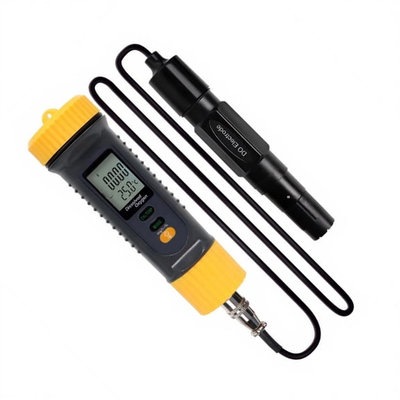 Small ABS Dissolved Oxygen Meter Water Quality Tester On Site Monitoring Data Storage USB Connection Analysis