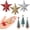 Multicolor, variant on Miaocao 3 Pcs Mini Christmas Tree Topper Small Star Christmas Treetop Ornaments for Mini Tree Holiday Decorative Star for Xmas Home Decor(2.36 Inch,Glitter Silver)