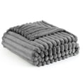 thumbnail image 7 of U by Bedsure Frost Gray Fleece Throw-XL Blanket for Couch - Super Soft Cozy Blankets for Women, Girls, 50x70 inches, 7 of 7