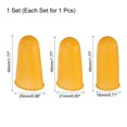 thumbnail image 2 of Uxcell 9Pcs Protectores de Dedos de Goma, Dedales de Silicona, 3 Tamaños Naranja, 2 of 6