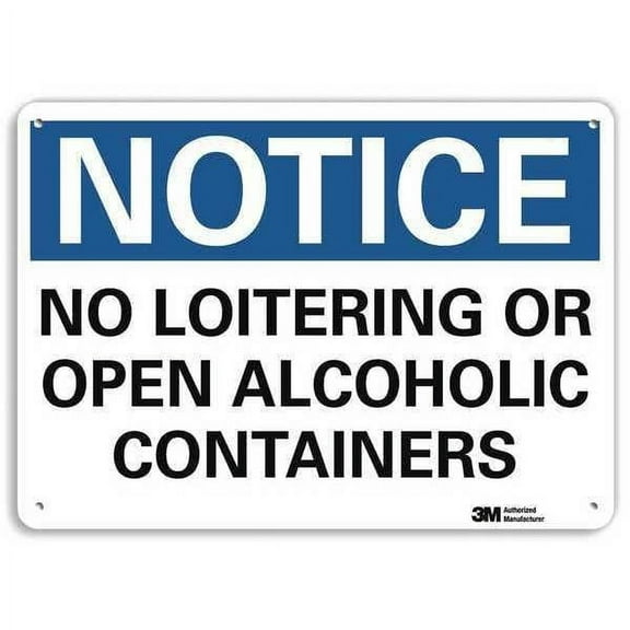 Lyle Notice Sign,10 in x 14 in,Plastic U5-1385-NP_14X10