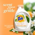 thumbnail image 4 of Tide Fresh & Gentle liquid laundry detergent, 100 Loads, Orange Blossom Scent, Gentle laundry soap with nature inspired freshness, Dermatologist tested, 100% free of added dyes and heavy perfumes, 4 of 20