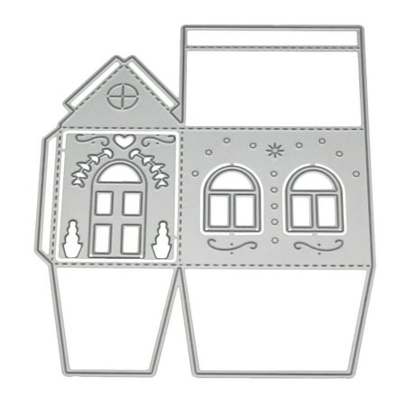 Party Hat Die Cuts New 2018 Three-dimensional House Die Cut Metal Scrapbooking Die Party Decoration Greeting Card Accessories ()