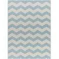 thumbnail image 2 of Mark&Day Outdoor Rugs, 6x9 Spring Global Indoor/Outdoor Sky Blue/Ivory Area Rug, Non Shedding Blue Ivory Carpet for Patio, Porch, Deck, Bedroom, Living Room or Kitchen (6'7" x 9'), 2 of 5