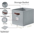 thumbnail image 3 of Storage Basket xx Baskets Storage Organization Bins with Labels (Kallax/ ), 3 of 9