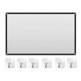 thumbnail image 2 of Portable Projector Screen Theater Outdoor HD White Foldable Anti- (72Inch), 2 of 5