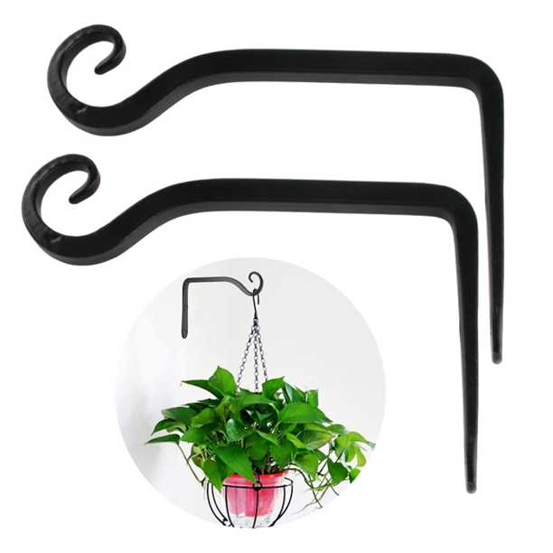 Peroptimist Plant Holder Flower Hanging Holder Iron Wall Hook Flower