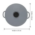 thumbnail image 5 of BESTOYARD 1Pc Silicone Vegetable Covers Grey Round Airtight Kitchen Utensil, 5 of 5
