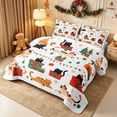 thumbnail image 3 of Erosebridal Christmas Cats Twin Quilt Set 2 Pieces,Merry Holiday Twin Coverlet Set,Multi,1 Bedspread and 1 Pillowcase, 3 of 7