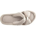 thumbnail image 2 of Isotoner Women's Signature X-Slide Slipper, Satin Trim with Memory Foam TAU-6/7, 2 of 3