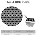 thumbnail image 6 of Elasticized Round Table Cover in Boho Floral, Decorative Stretch Cloth for 38-42 Inch Tables, Resistant to Wrinkles for Daily Use, 6 of 7