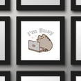 thumbnail image 4 of Gallery Pops Pusheen - I'm Busy Wall Art, Black Framed Version, 12" x 12", 4 of 5