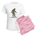 thumbnail image 6 of CafePress - I Believe In The Bigfoot Women's Light Pajamas - Women's Short Sleeve Print T-Shirt and Pants Light Cotton Pajama Set, 6 of 7