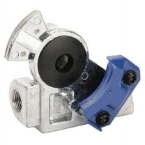 Velvac Gladhand,38 deg.,3/8 in. Port,Blue 035092