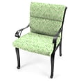 thumbnail image 6 of Jordan Manufacturing 44" x 22" Rubin Everest Green Leaves Rectangular Outdoor Chair Cushion with Ties and Hanger Loop, 6 of 11