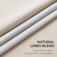 thumbnail image 2 of Cortinas Joydeco Pinch de lino plisado 100% opacas, 180 x 183 cm, 2 of 9